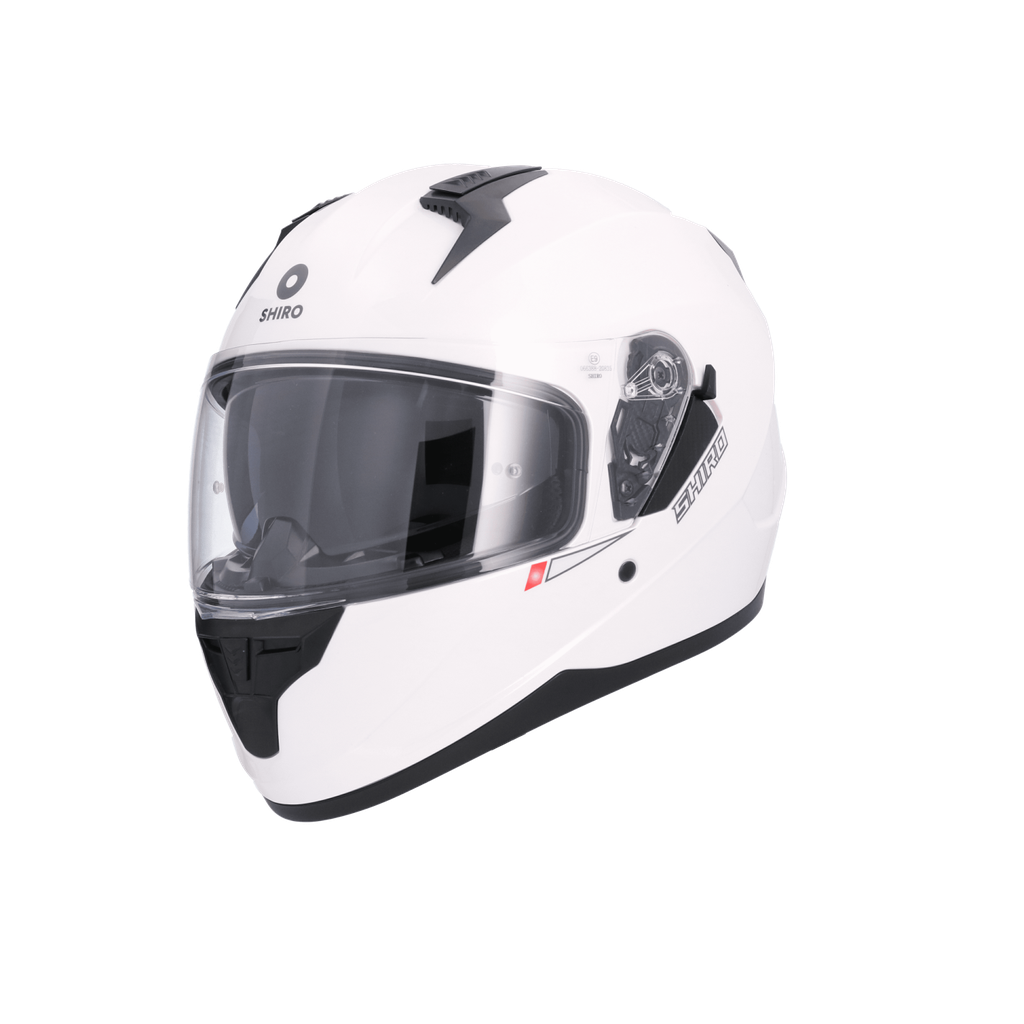 Casco Shiro Sh-667 Trueno Solid Blanco Perla