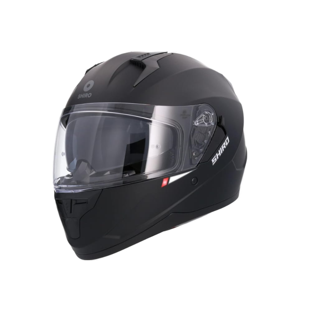 Casco Shiro Sh-667 Trueno Funky Negro Mate