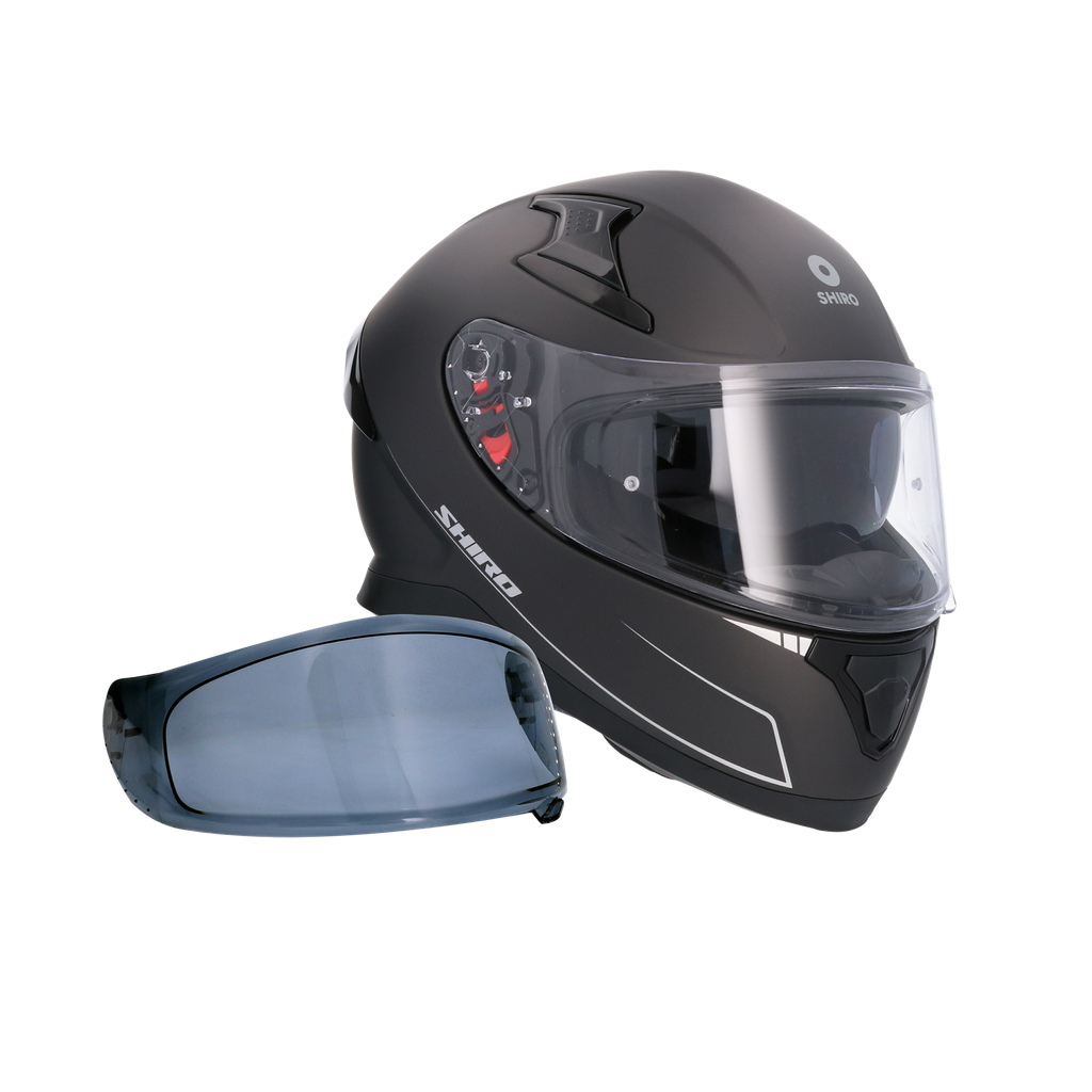 Casco Shiro Katana Solid Negro Mate