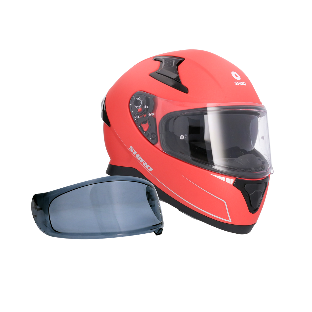 Casco Shiro Katana Solid Rojo Mate