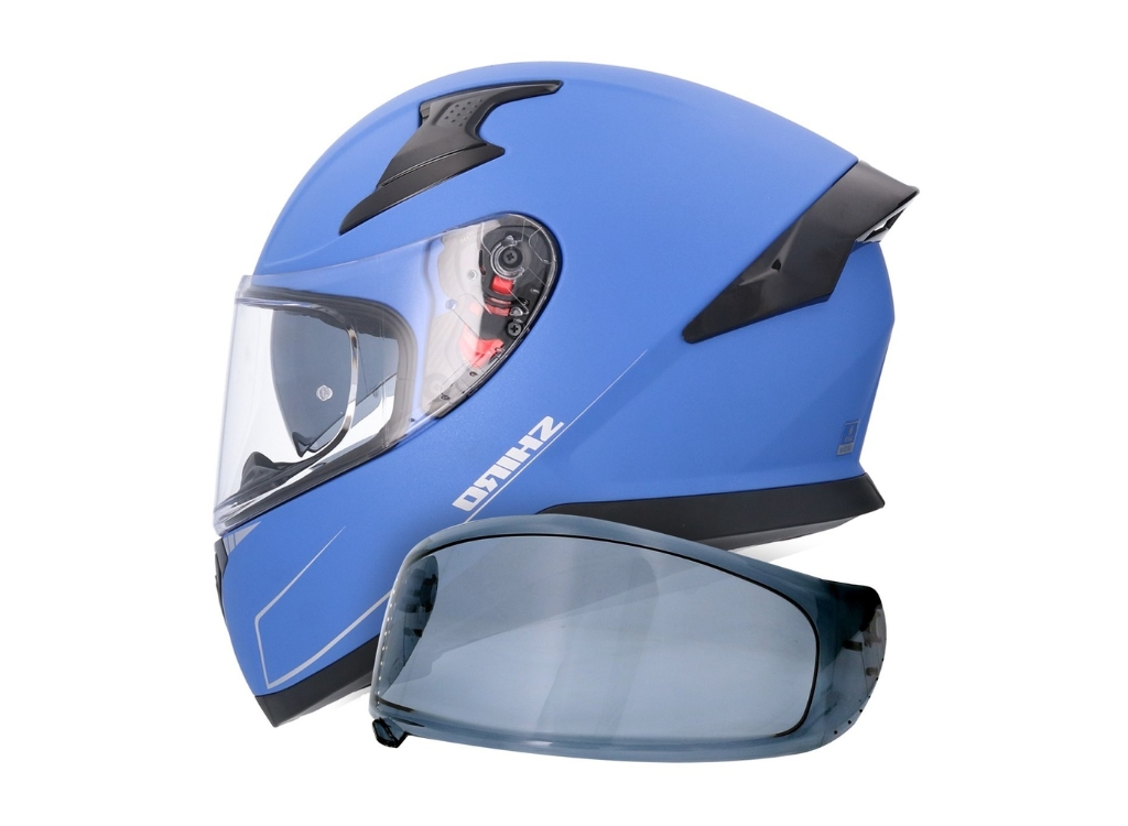 Casco Shiro Katana Solid Azul Mate