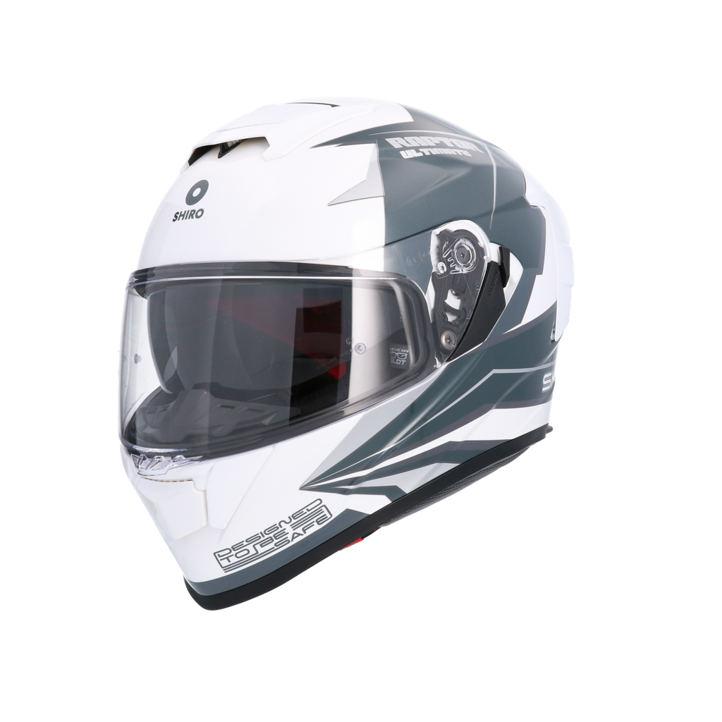 Casco Shiro Raptor Ultimate Blanco Azul