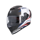 Casco Shiro Raptor Ultimate Negro Mate Blanco