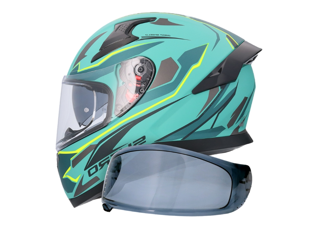 Casco Shiro Katana Sharp Verde Mate