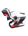 Casco Shiro Explorer Maverick blanco perla rojo