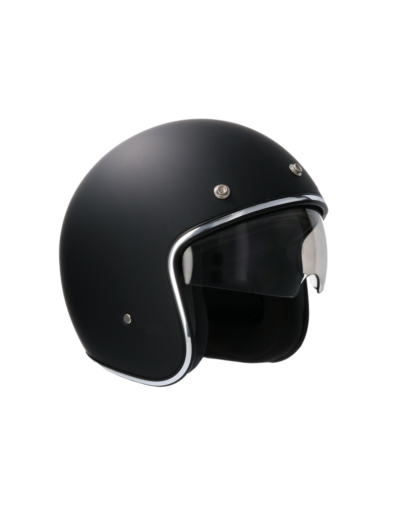 Casco Shiro Saga Negro Mate