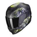 Casco Scorpion Exo 520 Evo Air Melrose Negro Mate Amarillo