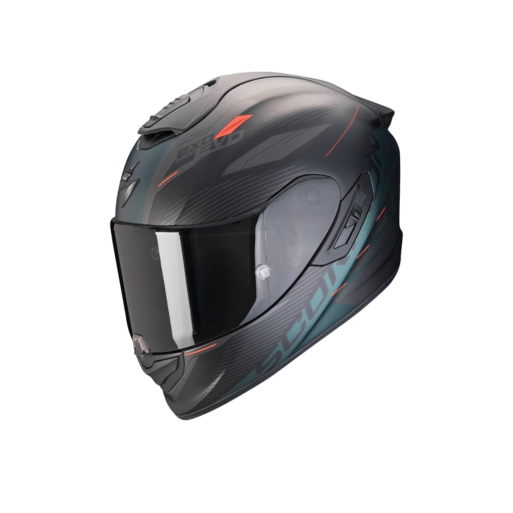 Casco Scorpion Exo 1400 Evo II Air Luma Negro Mate Verde