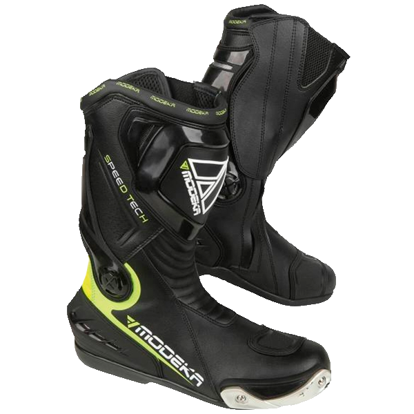 Bota MODEKA SPEED TECH negro amarillo (Talla 40)