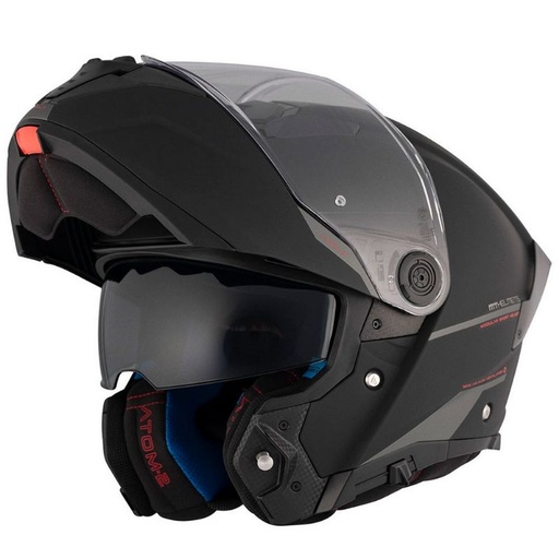 [1335000013] Casco Mt Atom 2 Sv Solid A1 Negro Mate