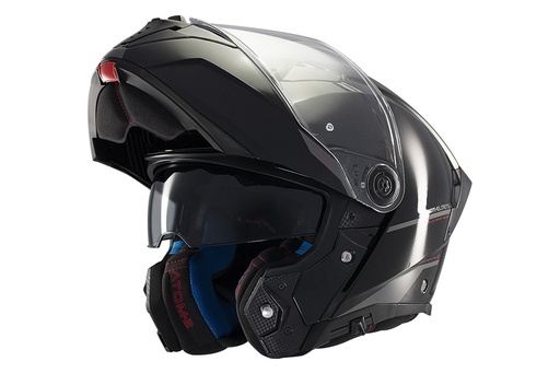 [1335000011] Casco Mt Atom 2 Sv Solid A1 Brillo Negro