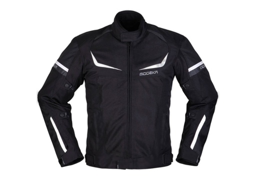 Chaqueta Modeka Yannik Air negro blanco