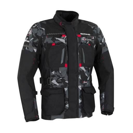 Chaqueta Bering Boston negro camo