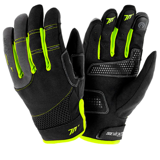 Guante Seventy SD-C48 negro amarillo