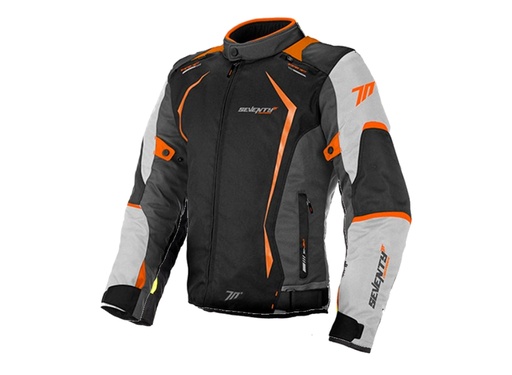 Chaqueta Seventy SD-JR47 Winter gris oscuro naranja