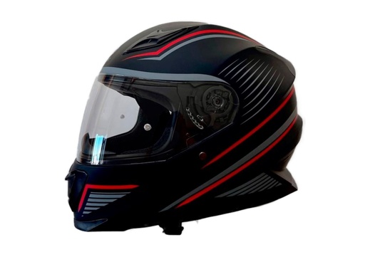 Casco Shiro Sh-862 Citizen Negro Mate Rojo