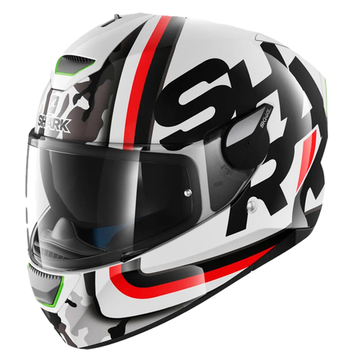 [HE25580506E tara] Casco Shark Skywal Kargo negro rojo blanco (Tara)