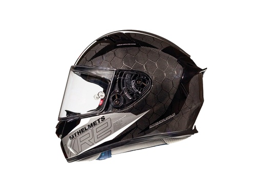 Casco MT Kre Carbon Snake Carbon 2.0 A0 blanco