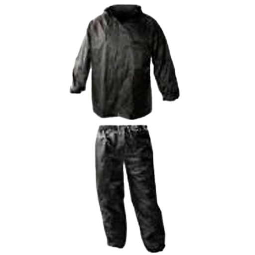 Conjunto Impermeable 2 Piezas A-PLUS Rainwear negro