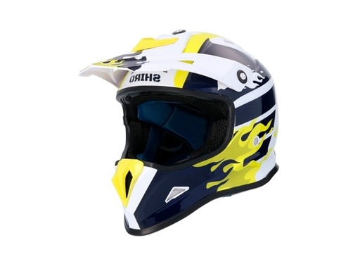 Casco Shiro Mx-308 Firefly Azul