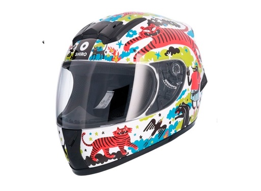 Casco Shiro Sh-829 Kids Le Tigre Multicolor