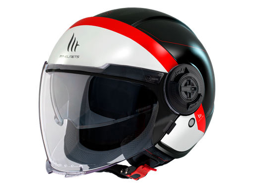 Casco MT Viale SV S 68 Unit A5 Rojo