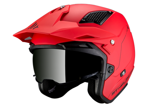 Casco MT District SV Solid A5 Rojo