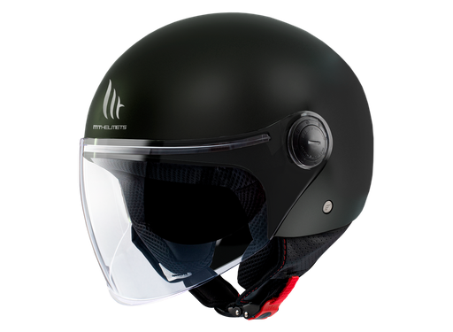 Casco MT STREET S SOLID A1 NEGRO MATE