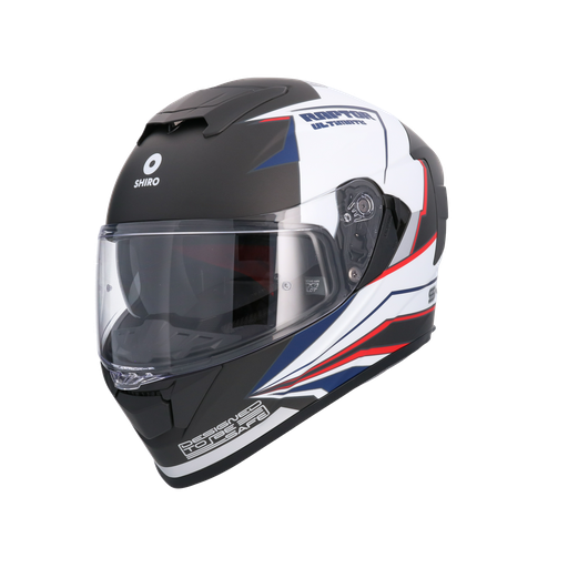 Casco Shiro Raptor Ultimate Negro Mate Blanco