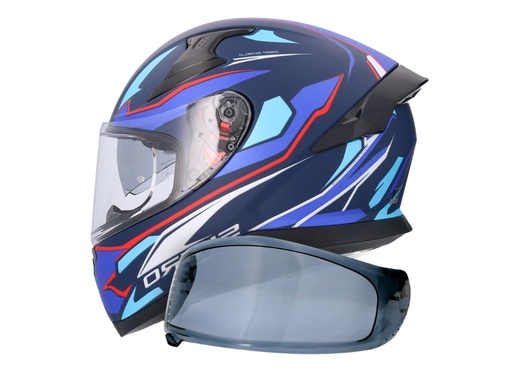 [001858-0041] Casco Shiro Katana Sharp Azul Mate