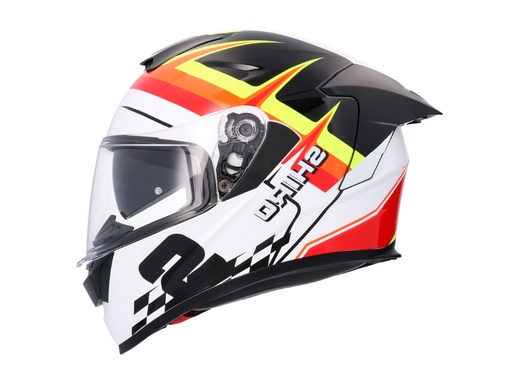 [001863-0138] Casco Shiro Raptor Pegasus Blanco Perla