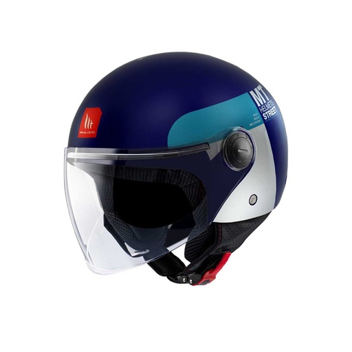 Casco MT Street S Inboard C7 azul mate