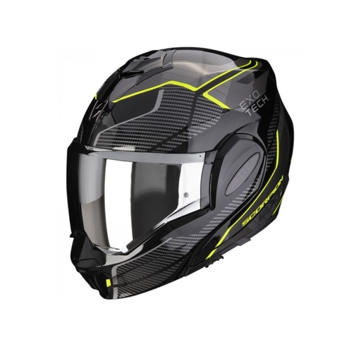 Casco Scorpion Exo-Tech Evo Animo Negro Amarillo (Talla XS)