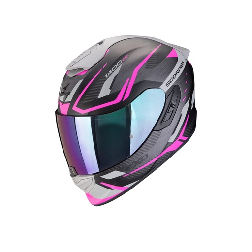 Casco Scorpion Exo 1400 Evo II Air Accord Negro Mate Rosa