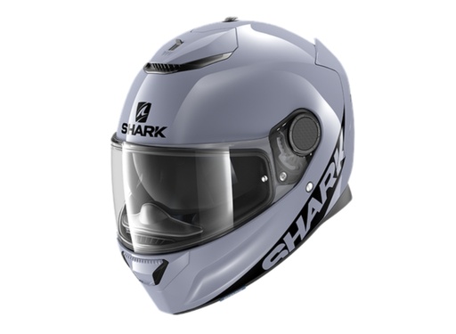 Casco SHARK SPARTAN 1.2 BLANK GRAPHITE GRAY Glossy S01