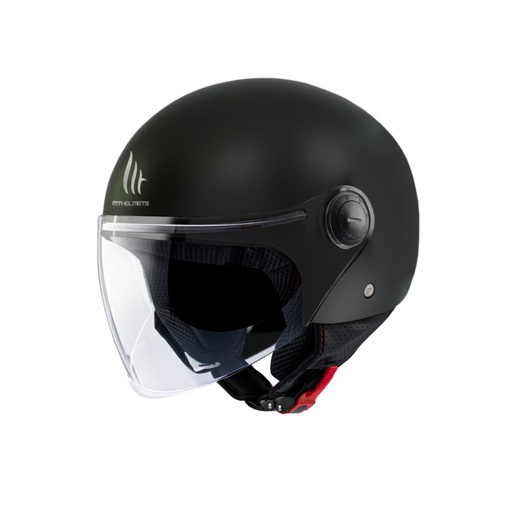 Casco MT Street S Solid Negro Brillo